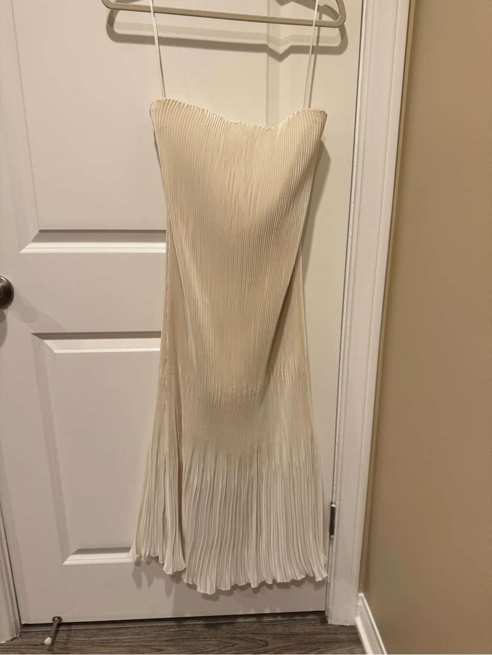 Abercrombie & Fitch Strapless White Midi Dress - Picture 3 of 4